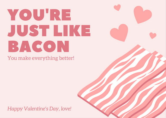 Pink Bacon Valentine