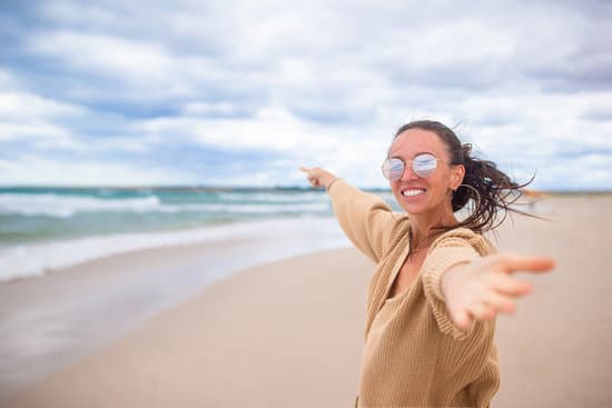 Happy woman on beach