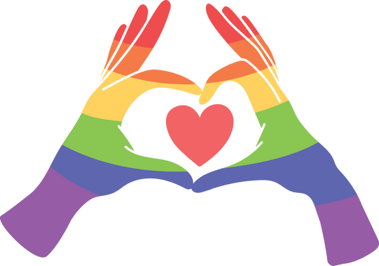 LGBTQ pride icon hand symbol - Photos by Canva