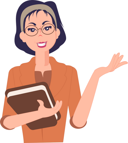 female teacher illustration - Photos by Canva