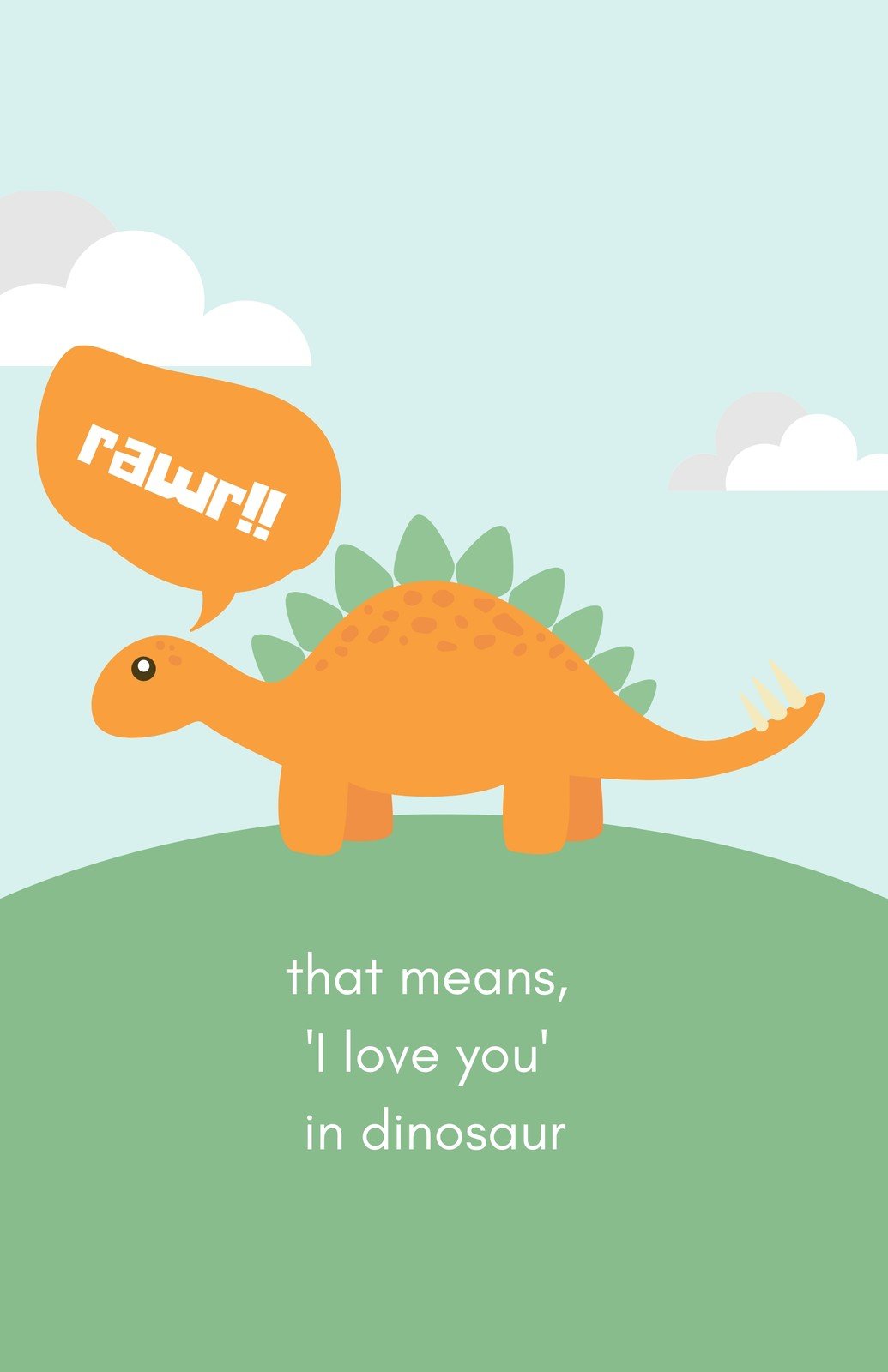 cute dinosaur love quotes