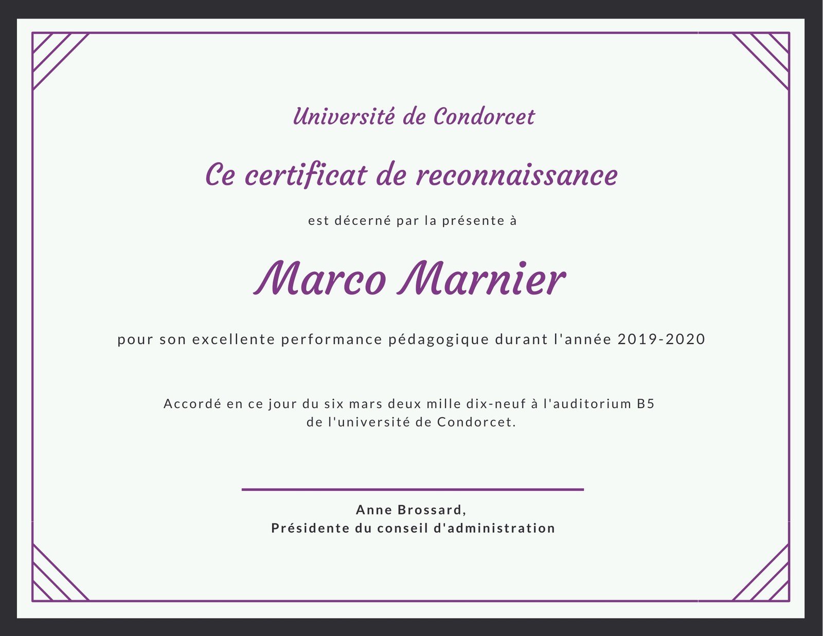 Certificat De Reconnaissance And Diplôme Modèles Gratuits Canva