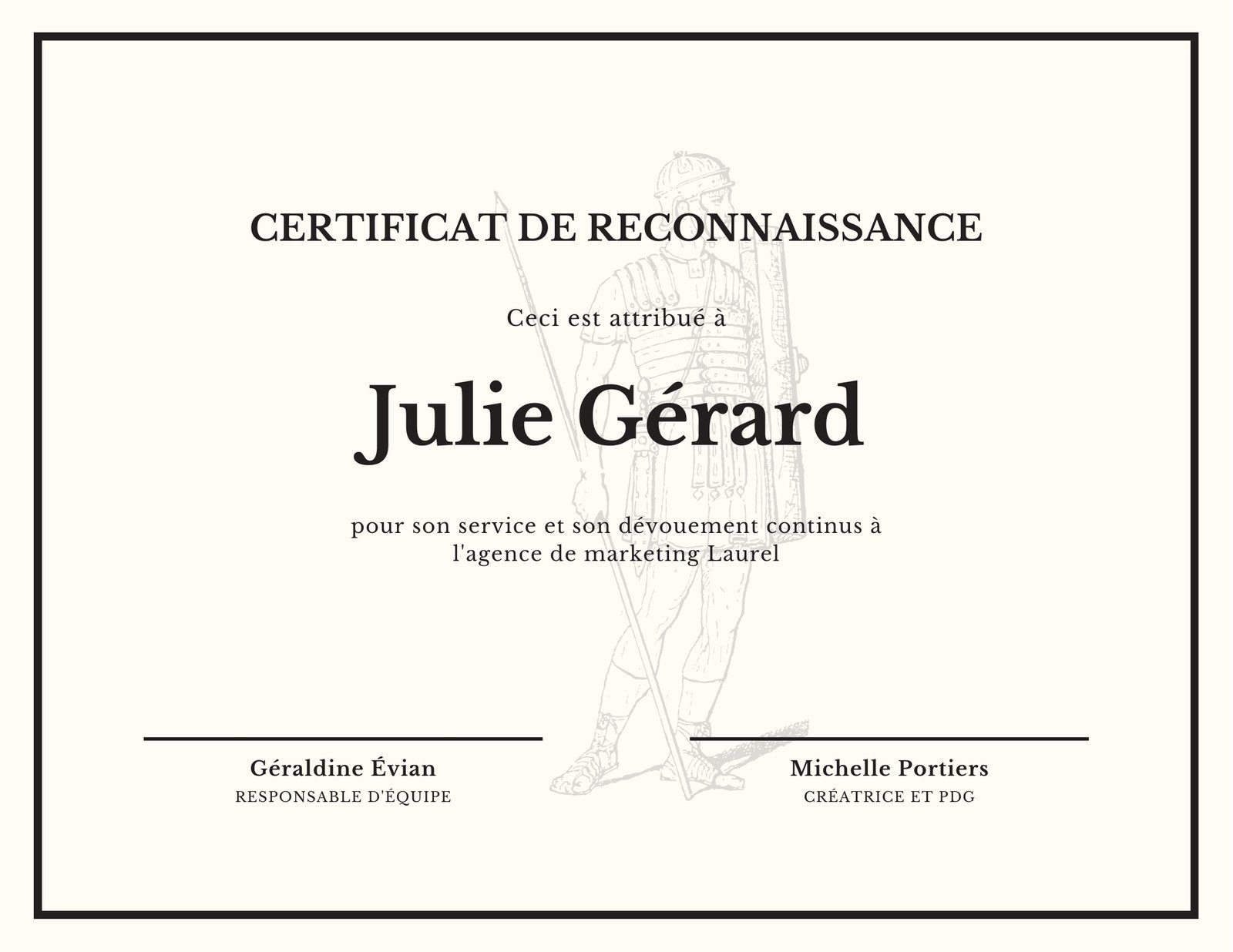 Certificat de reconnaissance diplôme modèles gratuits Canva