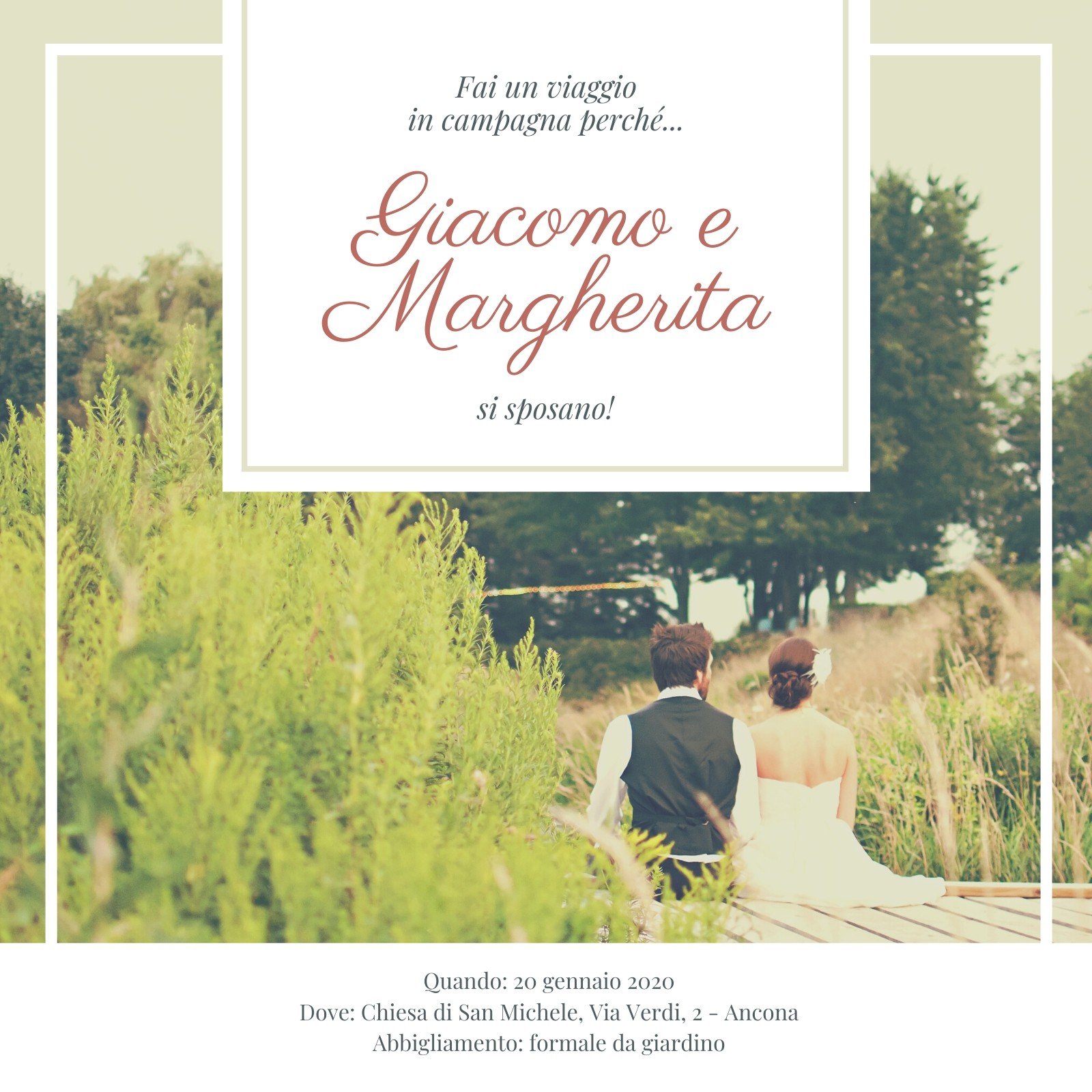 Partecipazioni con foto per il matrimonio