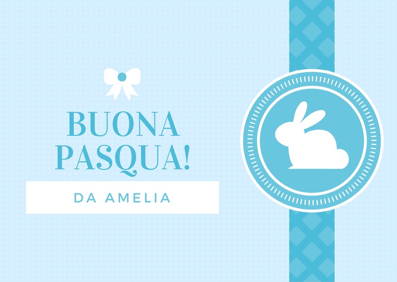 Biglietto di Pasqua con coniglio - Lavoretti Creativi