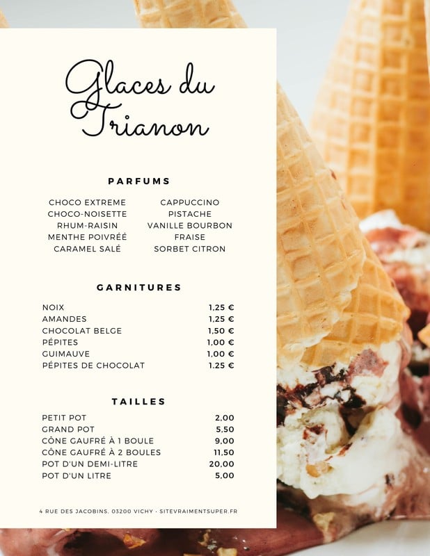 Cartes Des Desserts Les Plus Beaux Modèles Du Web Canva 