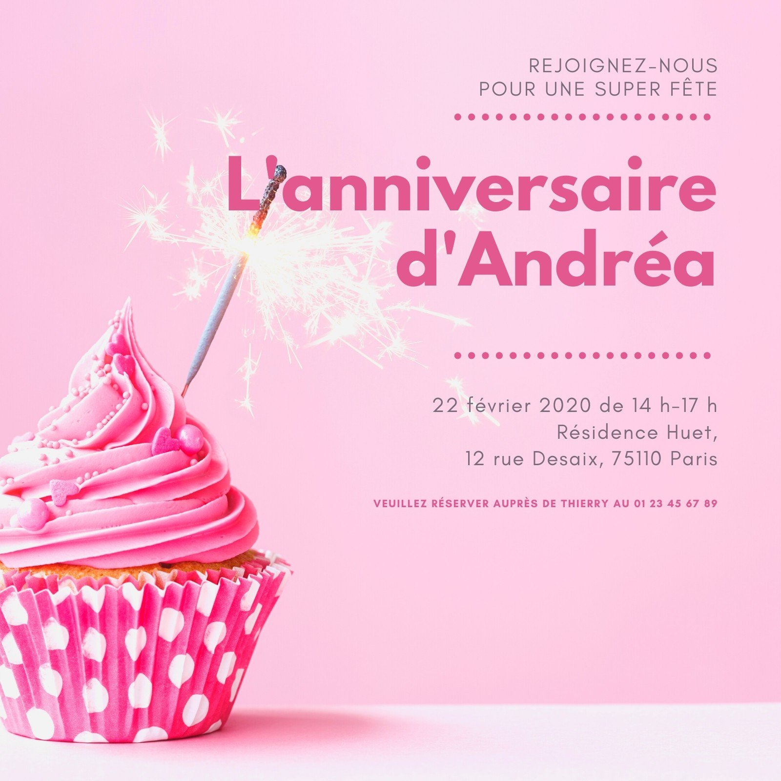 Carte D Invitation Anniversaire 12 Modeles Gratuits Canva