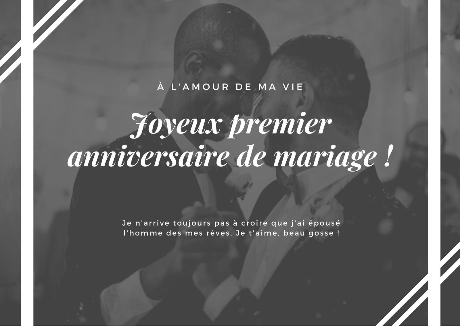 Cartes D Anniversaire De Mariage Gratuites A Personnaliser Canva