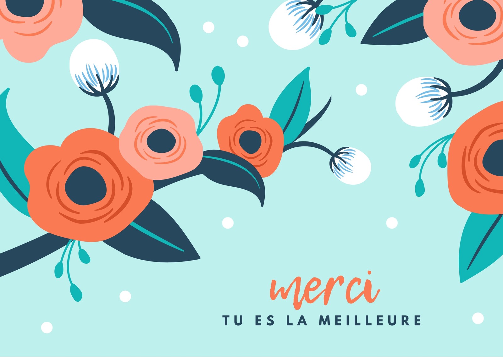 remerciements : modèles gratuits à personnaliser - Canva