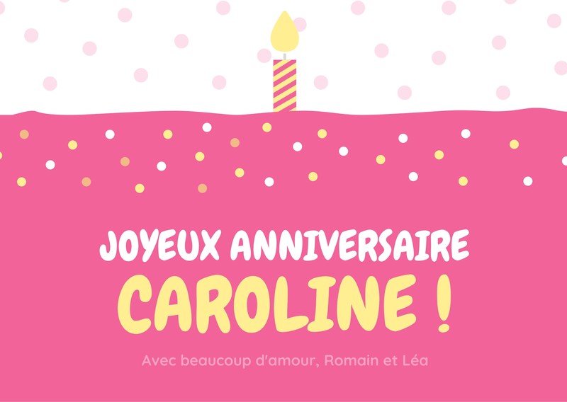 Cartes D Anniversaire Gratuites De 1000 Modeles Canva