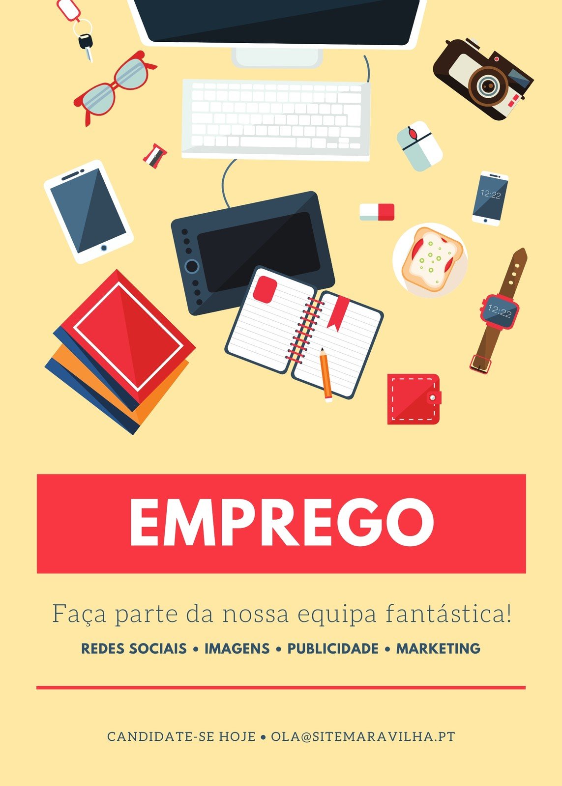 Explora os nossos modelos gratuitos de anúncios de vaga de emprego