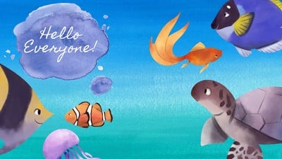 Underwater Video Zoom Virtual Background Templates By Canva