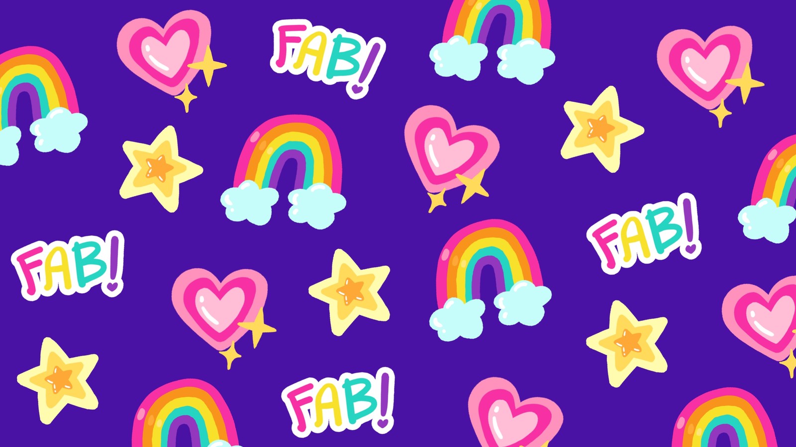 Colorful Cute And Fun Animated Zoom Virtual Background Templates