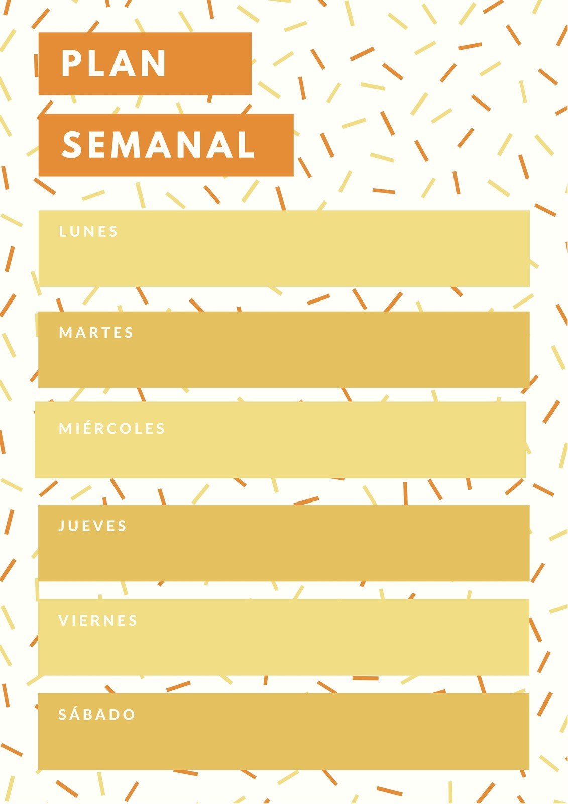 Plantillas De Plannings De Horario Semanal Editable Canva