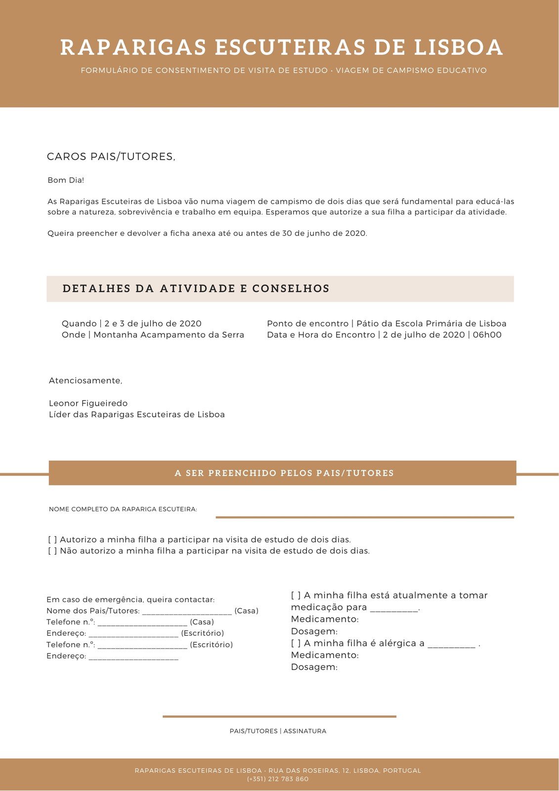 Ficha - Carta Formal