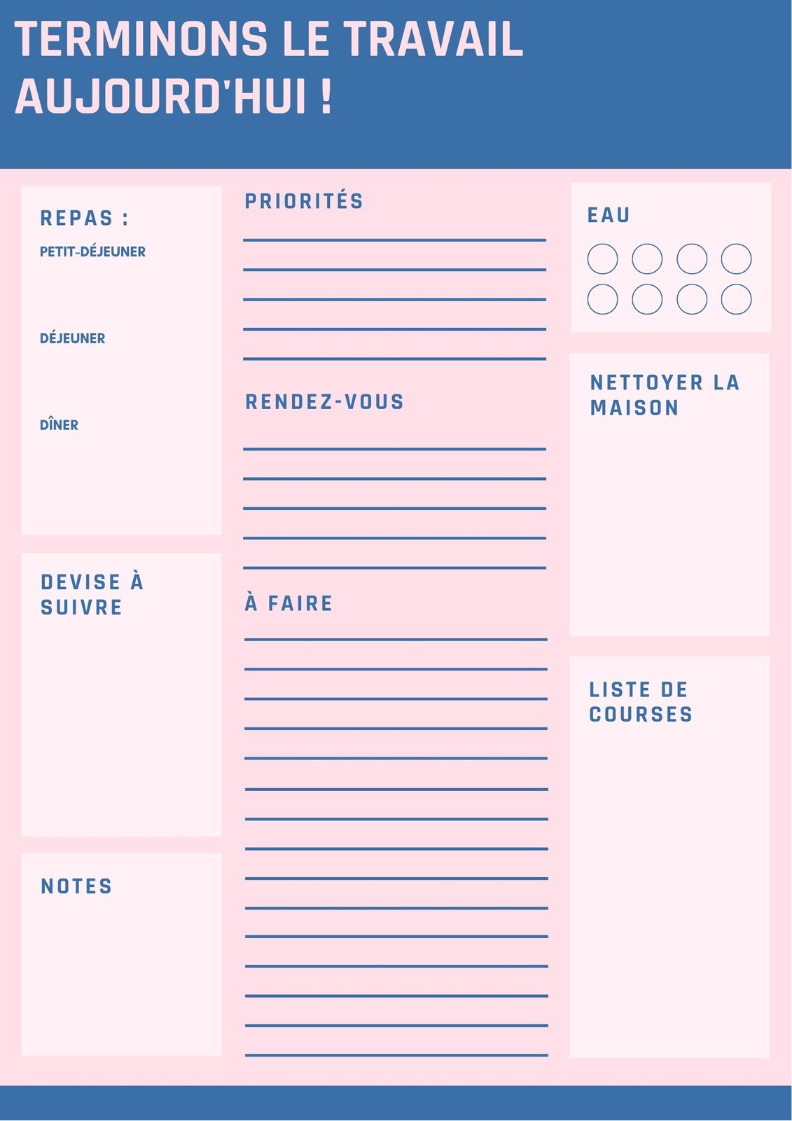  Agenda 2023 Journalier Rose pour Femme (French Edition