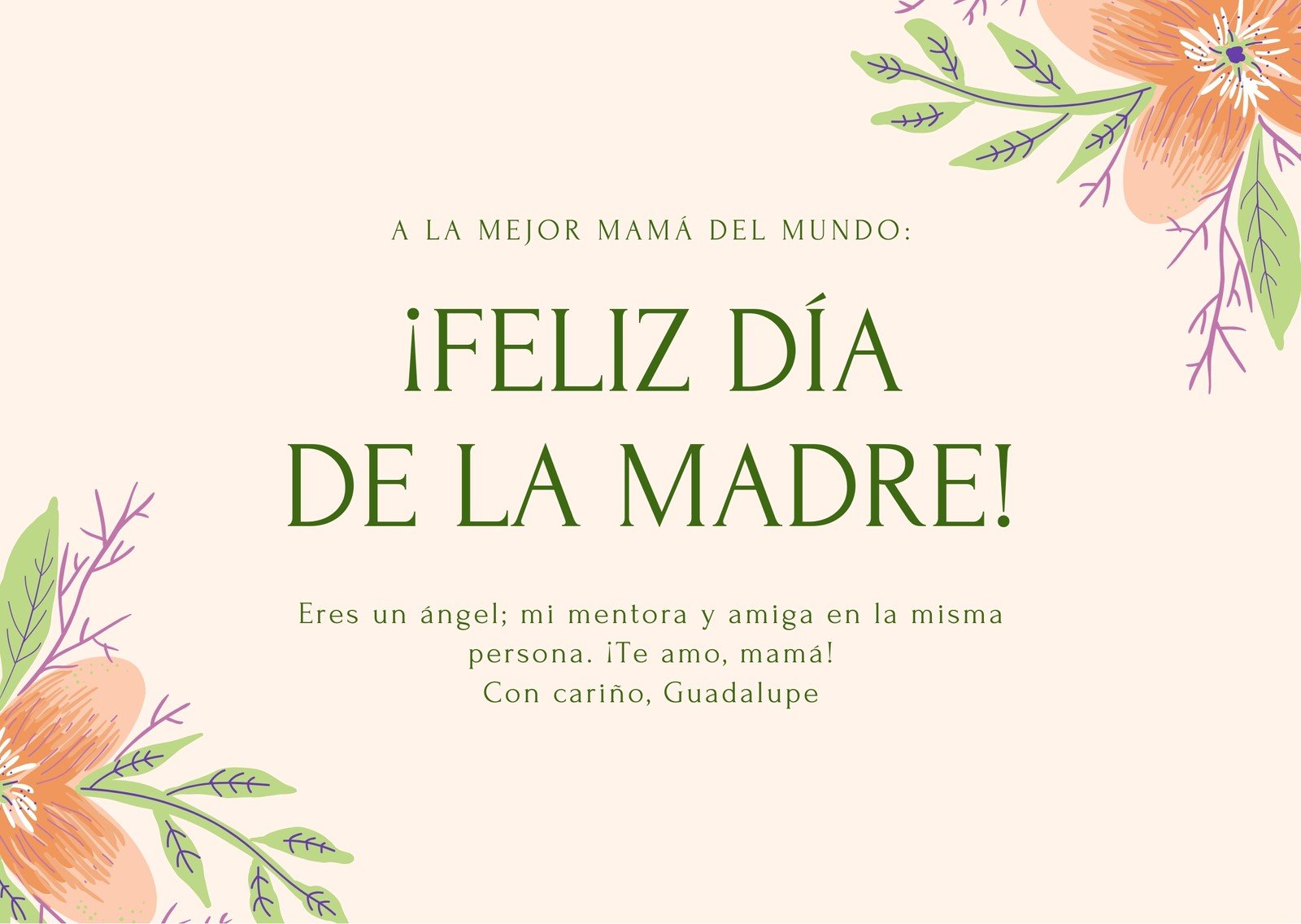 Vegetales Inmersión Abreviar Plantillas para tarjetas del Día de las Madres gratis | Canva
