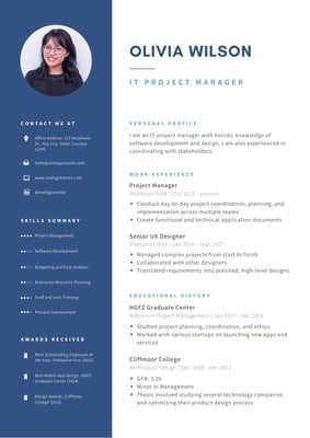 Free Professional Simple Resume Templates To Customize Canva