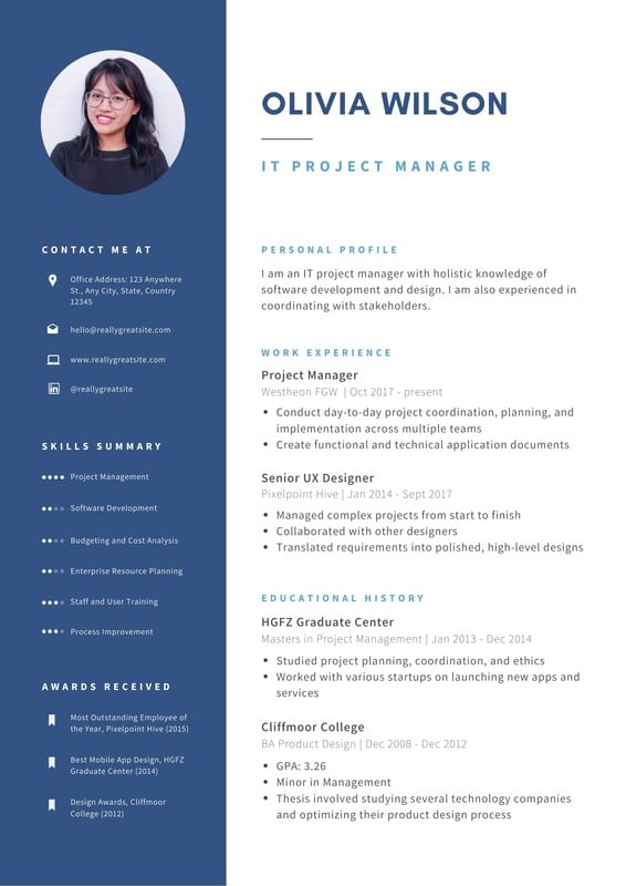 best free professional resume templates