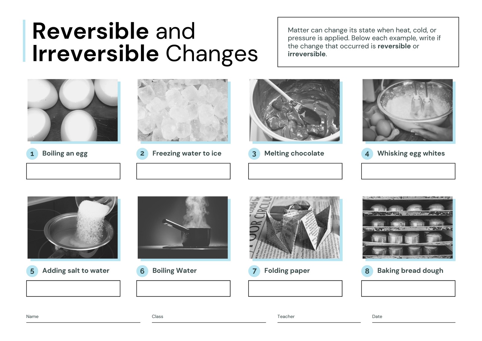 Serious Changes in Matter Digital Worksheet Throughout Changes In Matter Worksheet