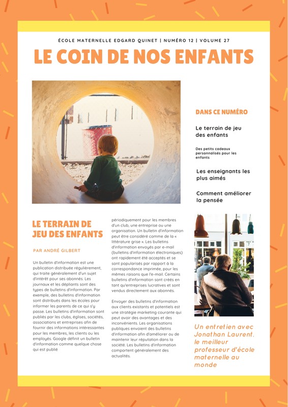 Exemples de newsletters gratuits (+ de 500 modèles) Canva