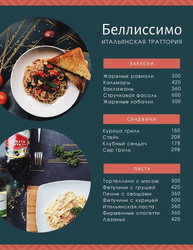 Словарь 58+ вкусных слов для описаний блюд в меню