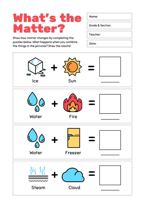 Free Printable Science Worksheets For 3rd Graders