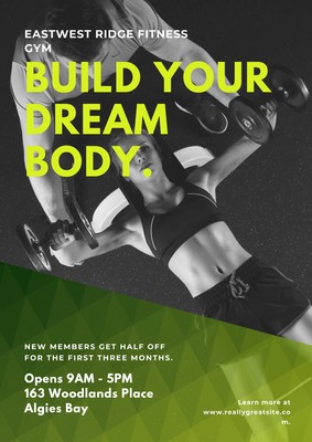 Free Gym Posters Templates To Customize Canva