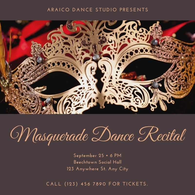 Free Printable Customizable Masquerade Invitation Templates Canva