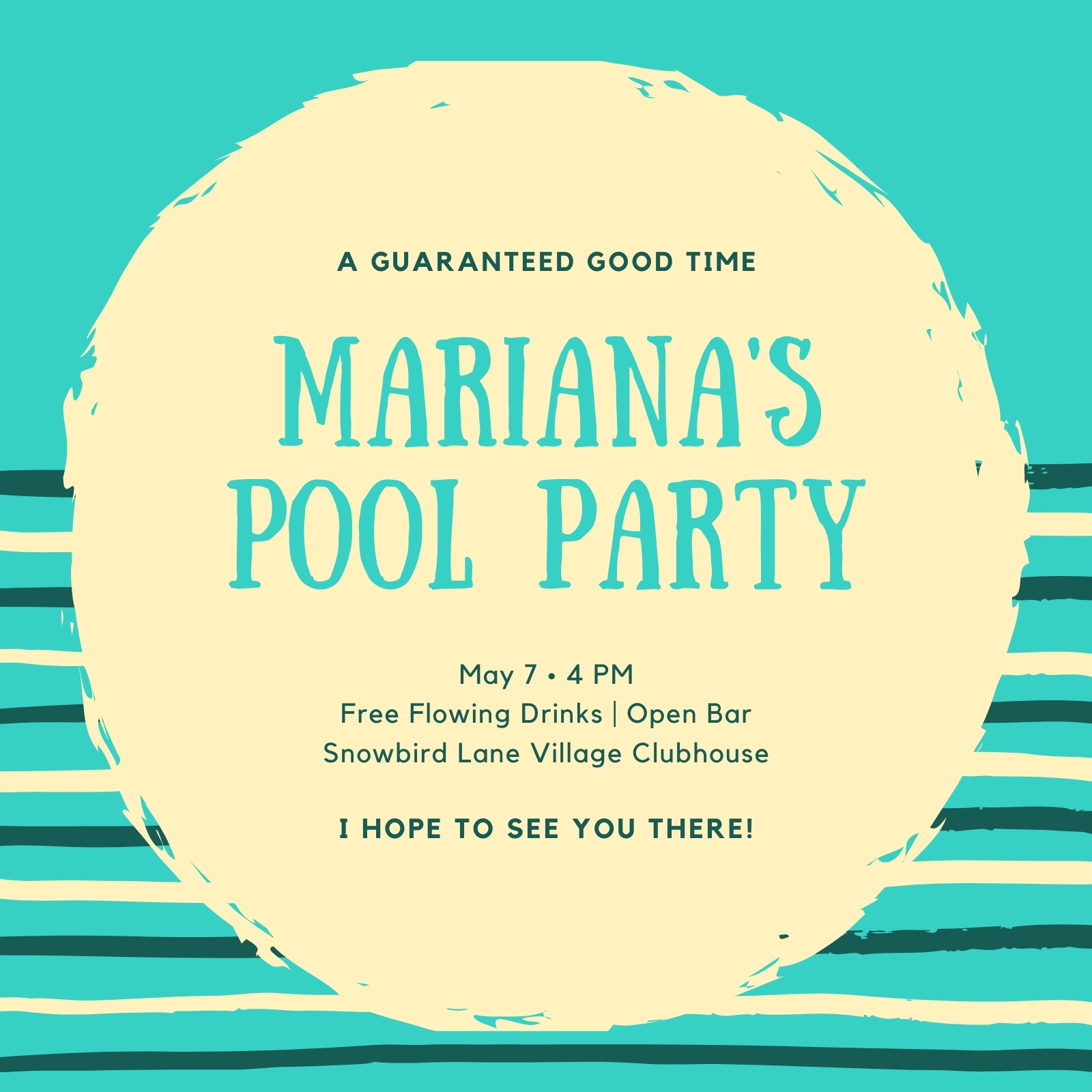 Page 2 Free Printable Customizable Pool Party Invitation Templates Canva 