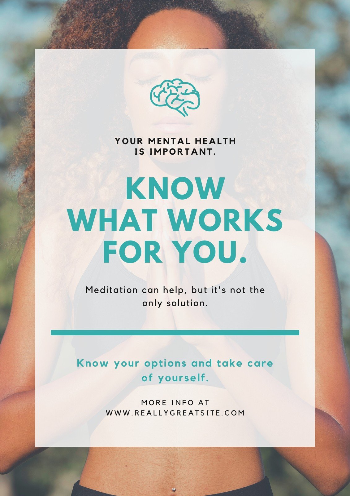 Free custom printable mental health awareness posters Canva