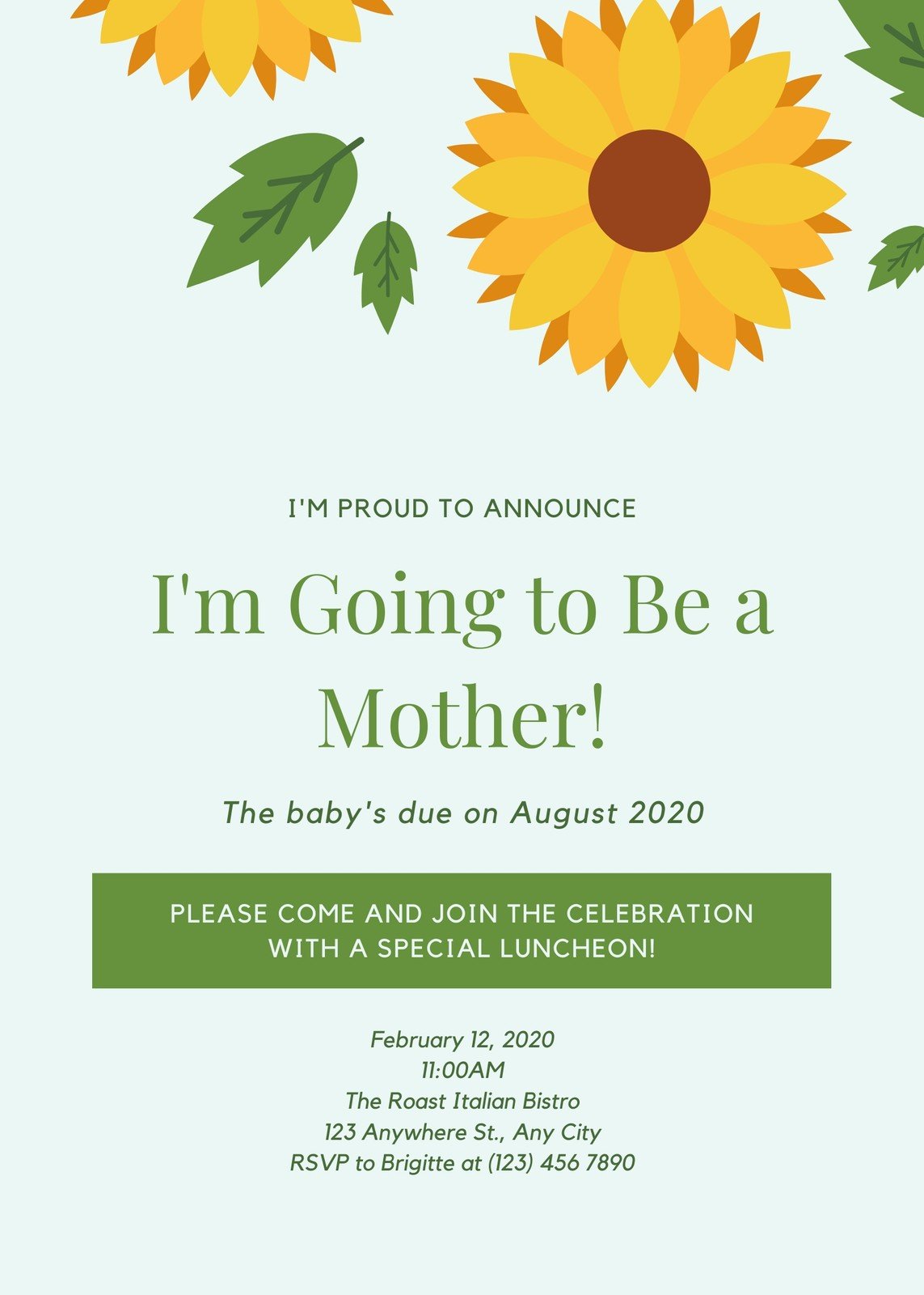 Download Free Custom Printable Pregnancy Announcement Templates Canva