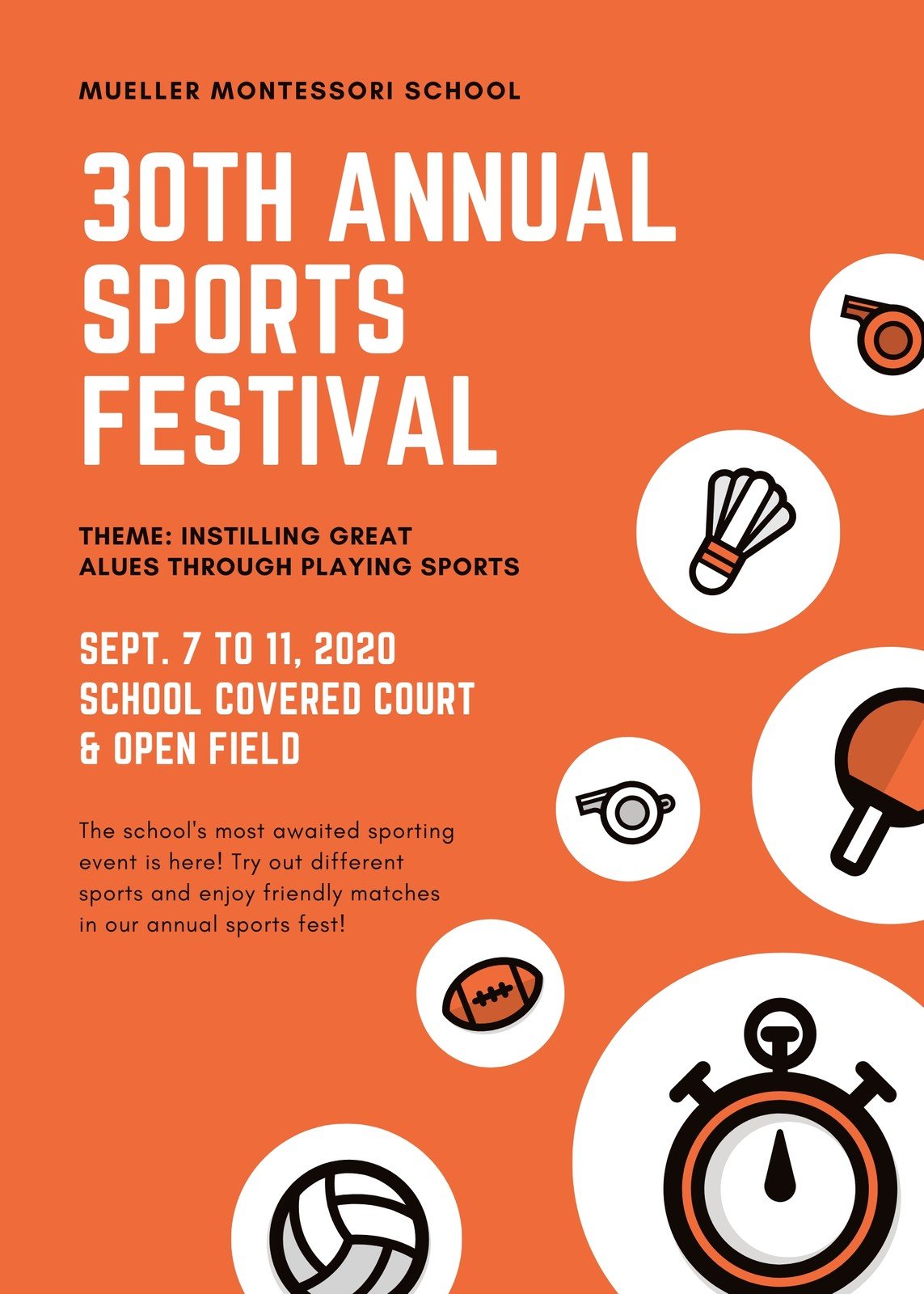 Free printable and customizable sports flyer templates  Canva Inside Sports Event Flyer Template
