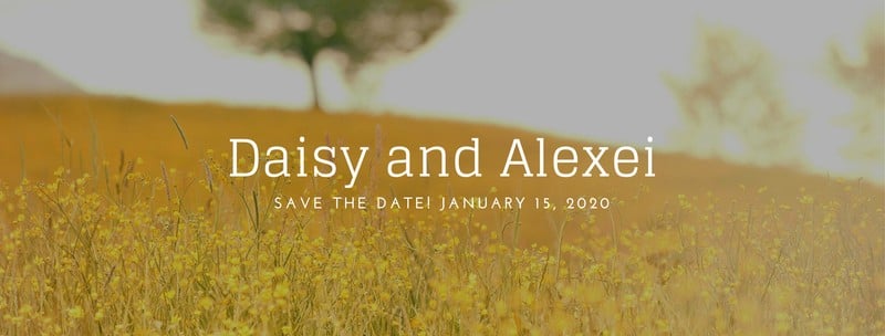 Country Wedding Save The Date Facebook Cover Photo Templates By