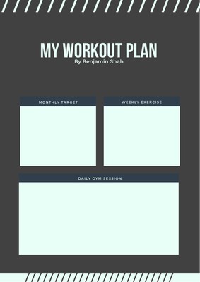 Free, custom printable workout planner templates online | Canva