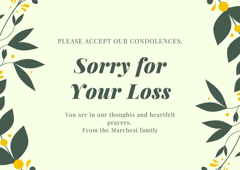 Condolence Card Template from marketplace.canva.com