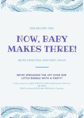 Page 3 - Free, custom printable pregnancy announcement templates | Canva