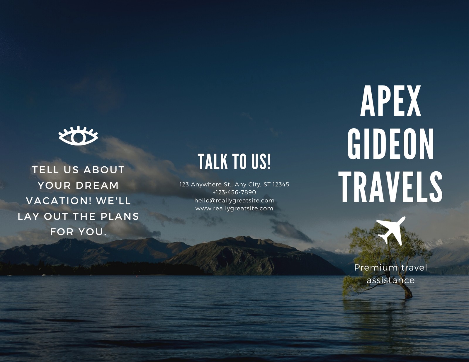 Free, printable, customizable travel brochure templates  Canva Within Island Brochure Template