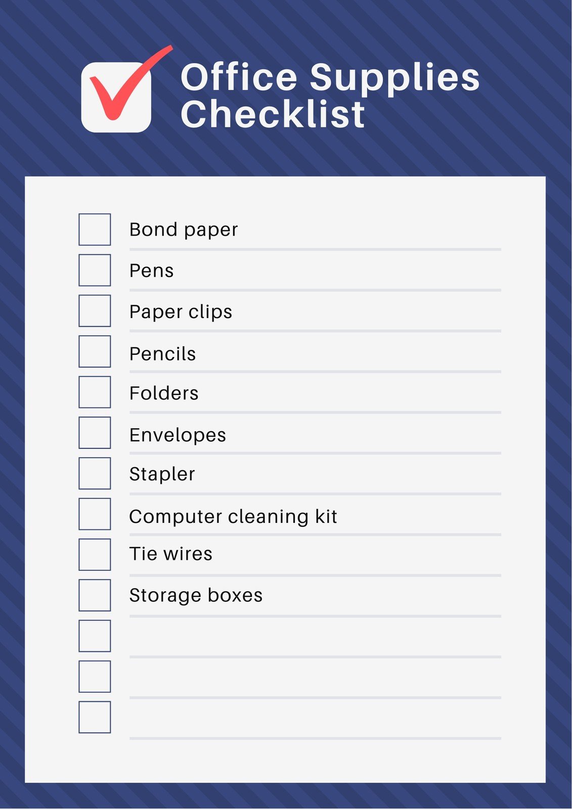 Free, custom downloadable checklist templates | Canva