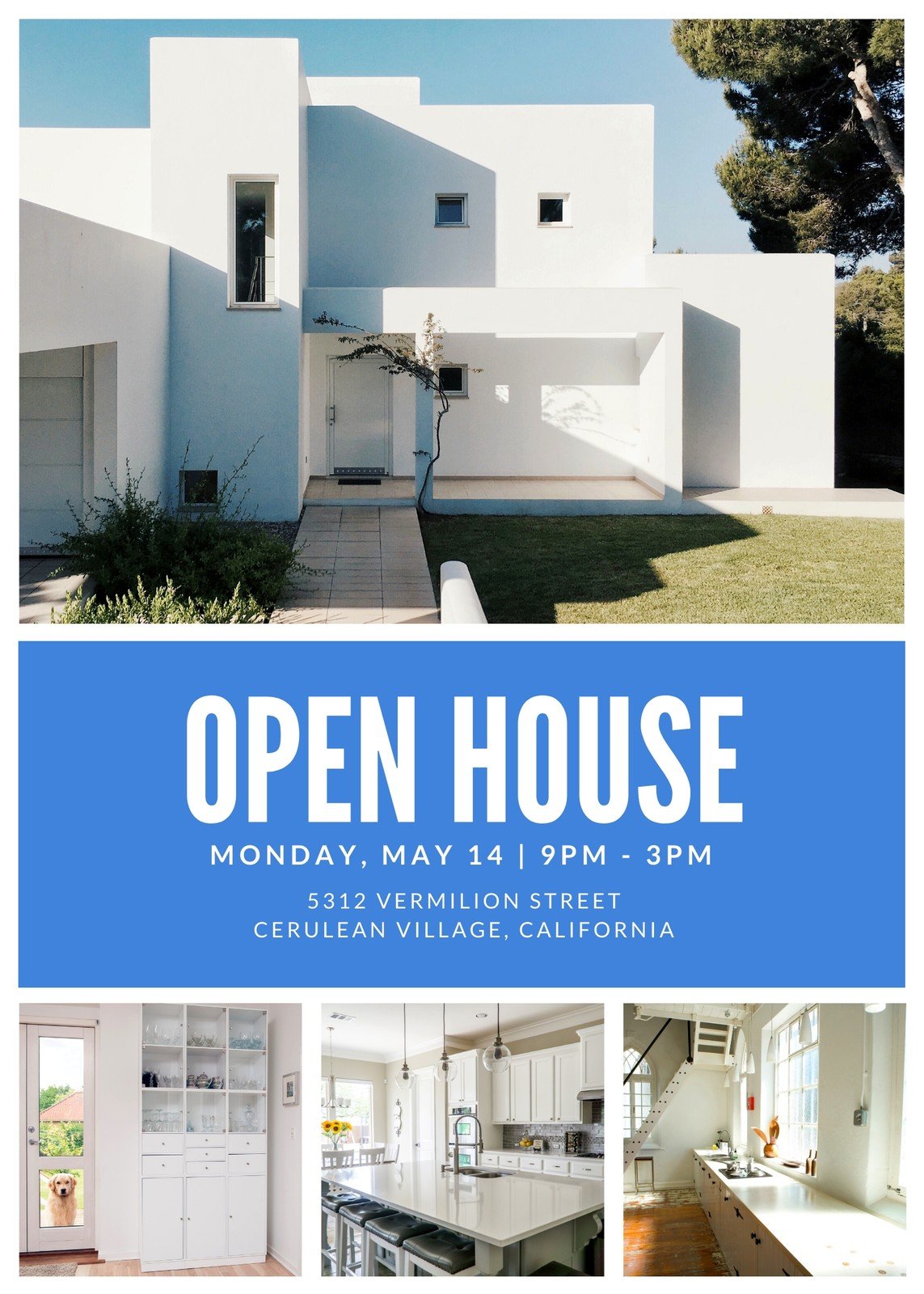 Open House Viewing Event Flyer - Templates by Canva Pertaining To Open House Flyer Template Free