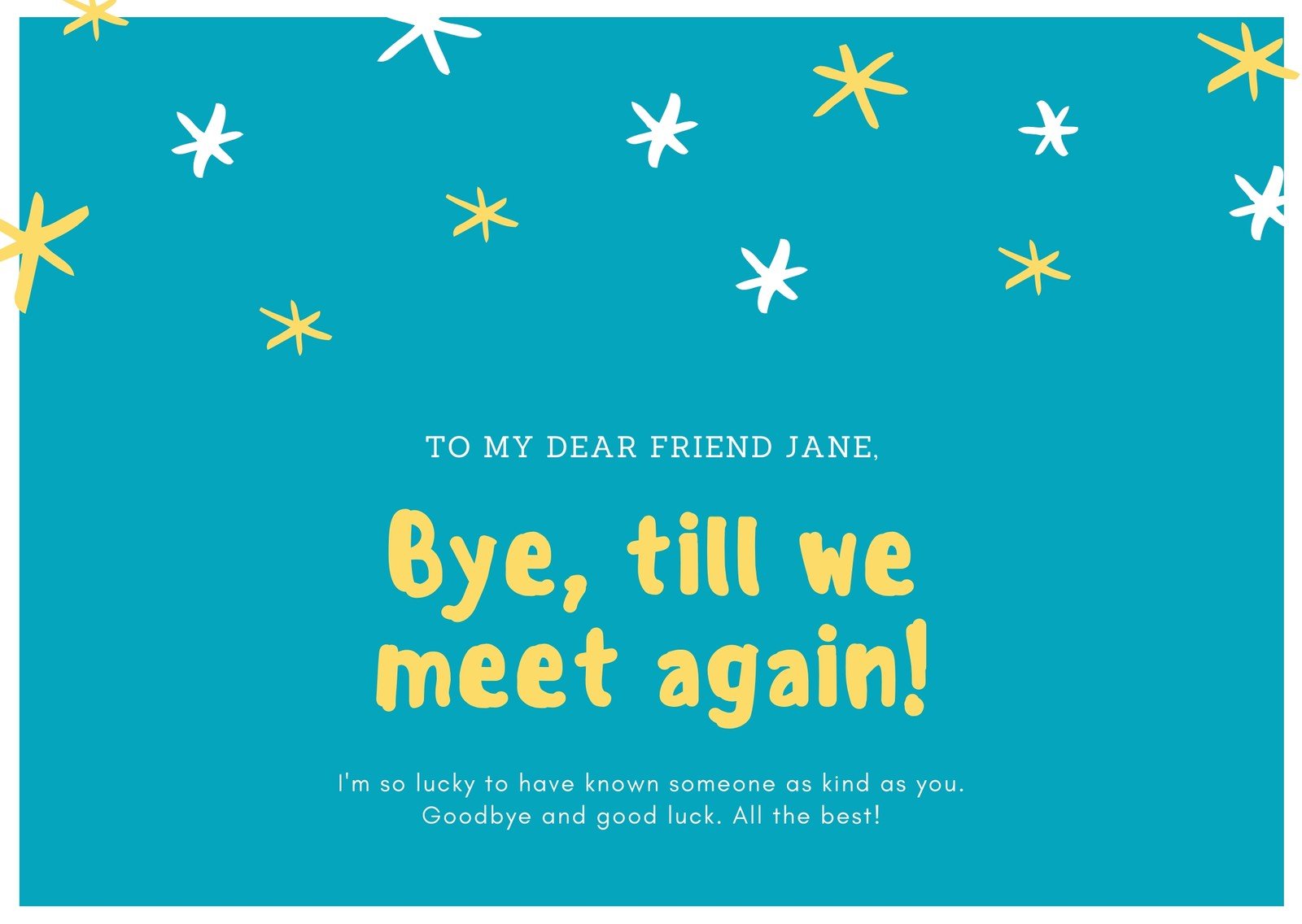 Free, printable farewell card templates to personalize online  Canva Throughout Goodbye Card Template