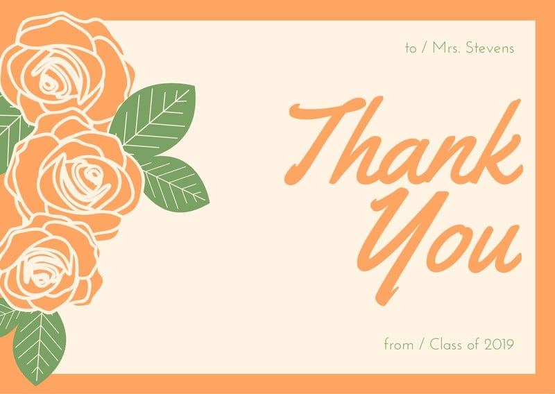 Customize 56 Teacher Thank You Cards Templates Online Canva