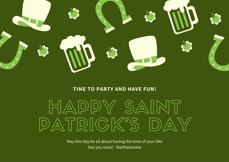 Free printable, customizable St. Patrick’s Day card templates | Canva