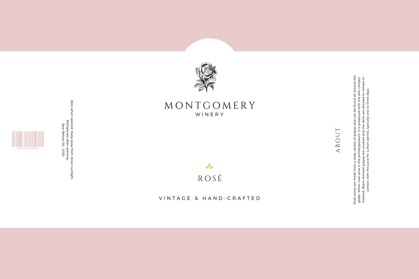 Simple Modern Wine Bottle Label Template, 100% Editable Wine Label,  Minimalist Wedding Wine Sticker, Wedding Favor, Printable, Templett, P58 
