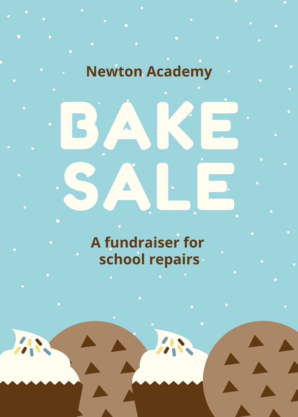 bake sale sign template