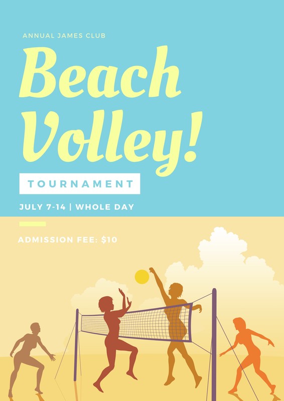 Free, printable, customizable volleyball poster templates | Canva