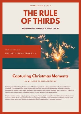 Free Christmas Newsletter Templates For Word