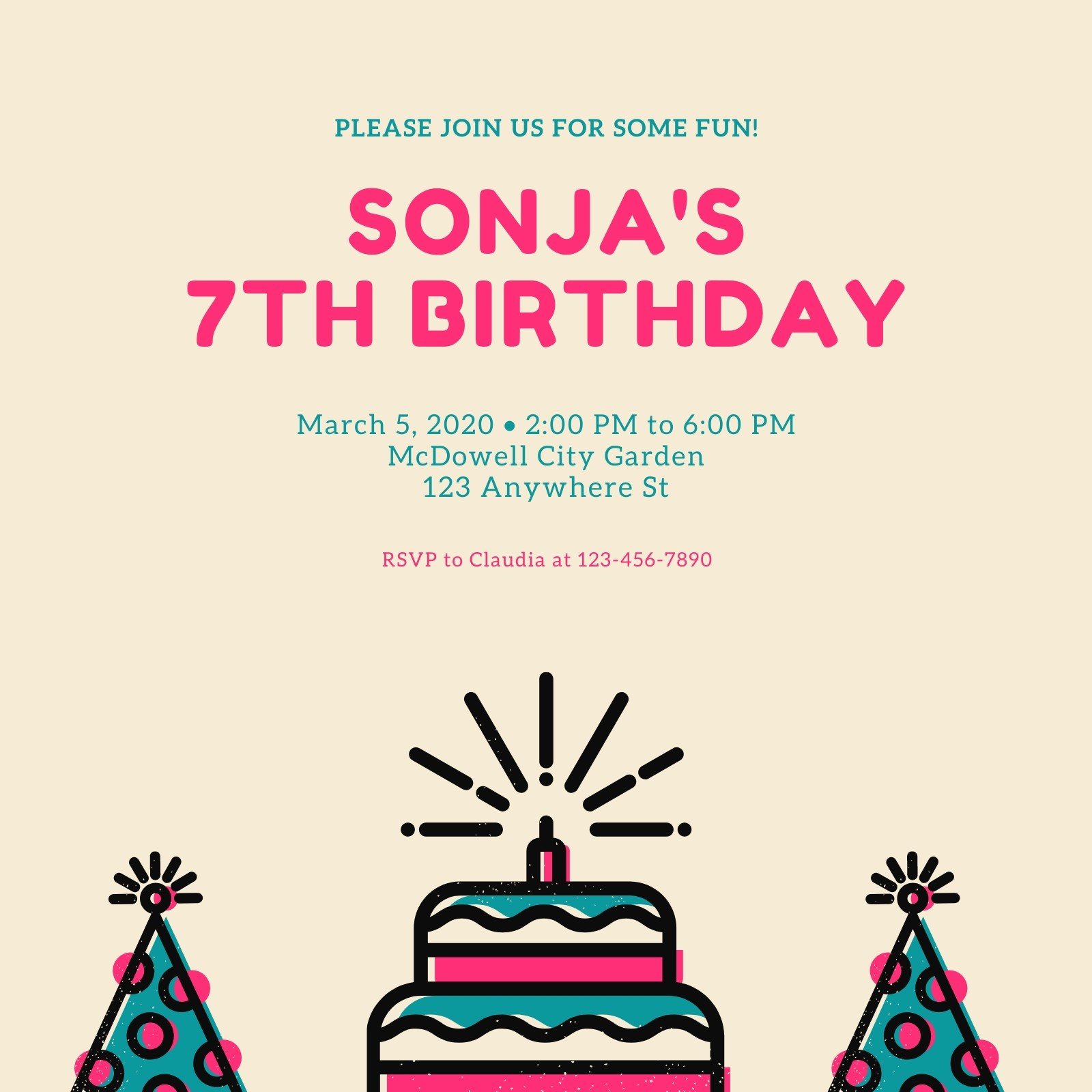 Page 19 - Free and printable birthday invitation templates | Canva