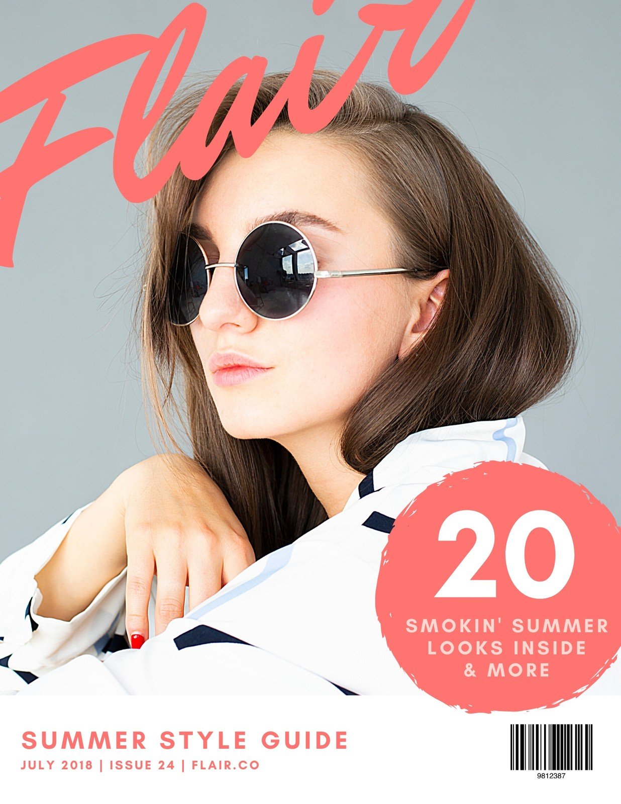Free, printable, editable fashion magazine cover templates Canva