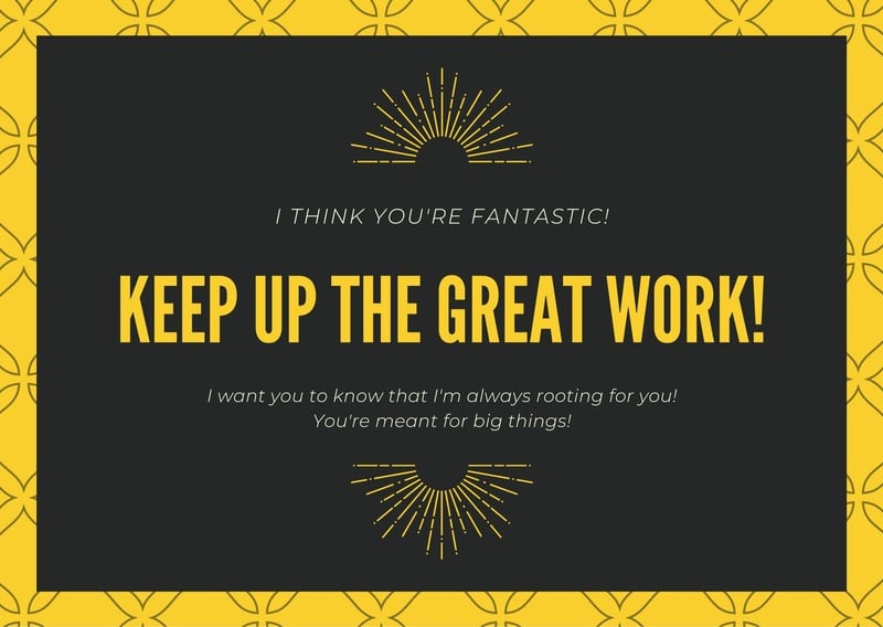 Free printable, customizable encouragement card templates Canva